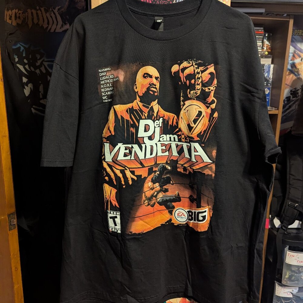 Def Jam Vendetta Black T-Shirt.  In excellent condition, size 2XL.